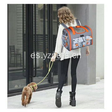 Bolsa portadora portátil para perros y gatos con caja suave